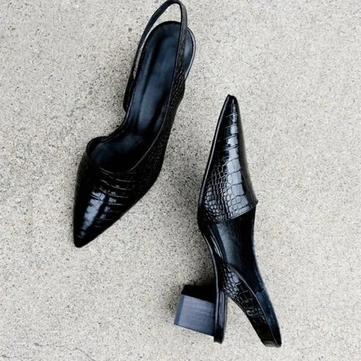 Rutschfeste Slingback-Schuhe mit Spitze