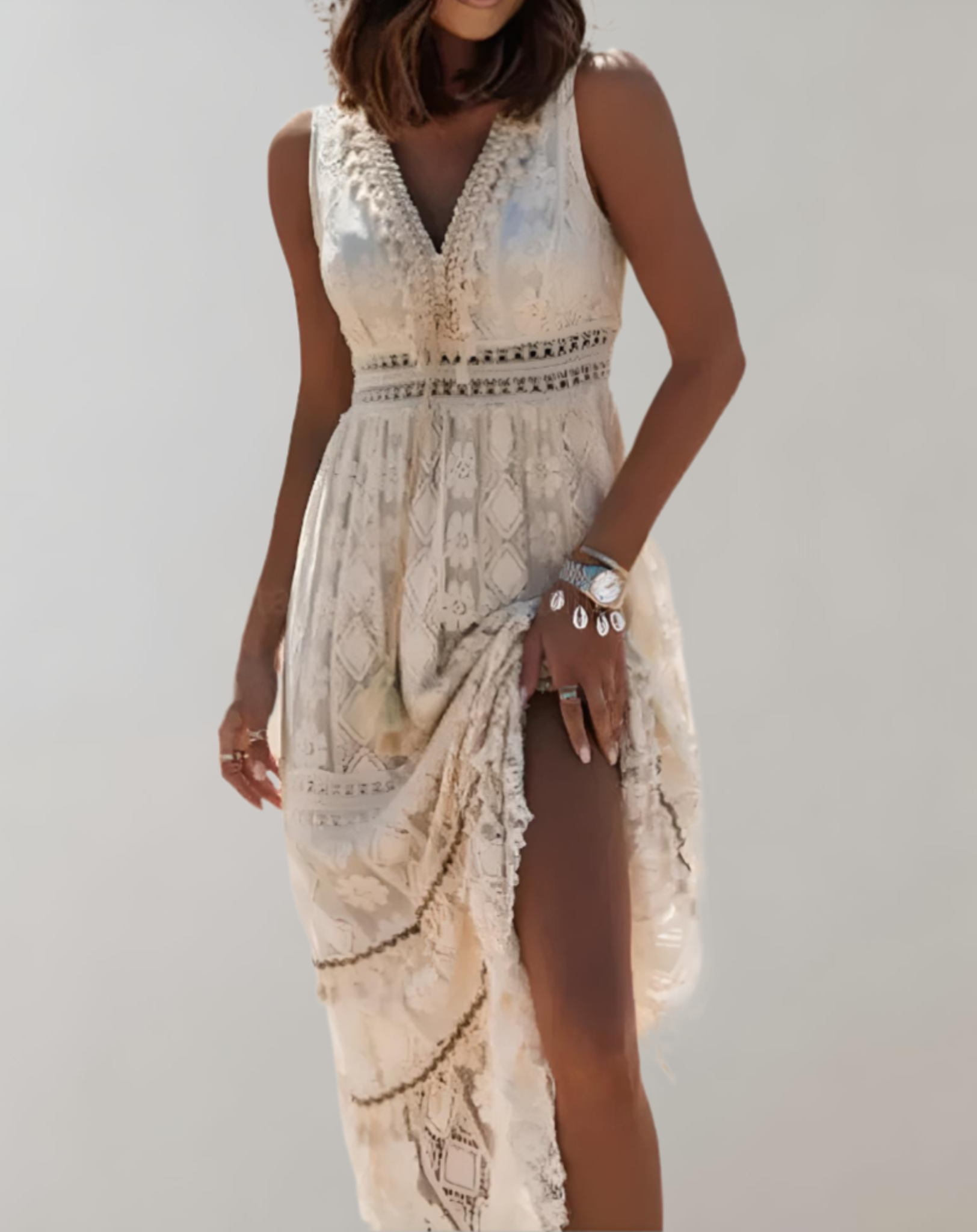 Elegantes Damen Sommerkleid im Boho-Stil