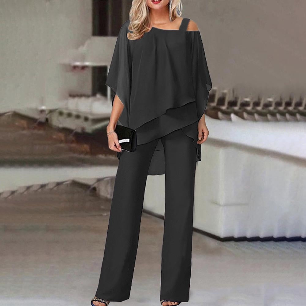 Eleganter Jumpsuit mit Cold-Shoulder-Ausschnitt