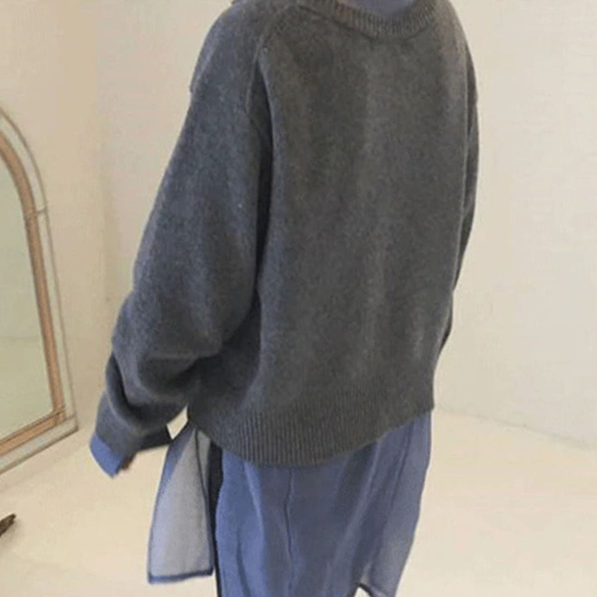 Kaschmirjacke mit Knöpfen