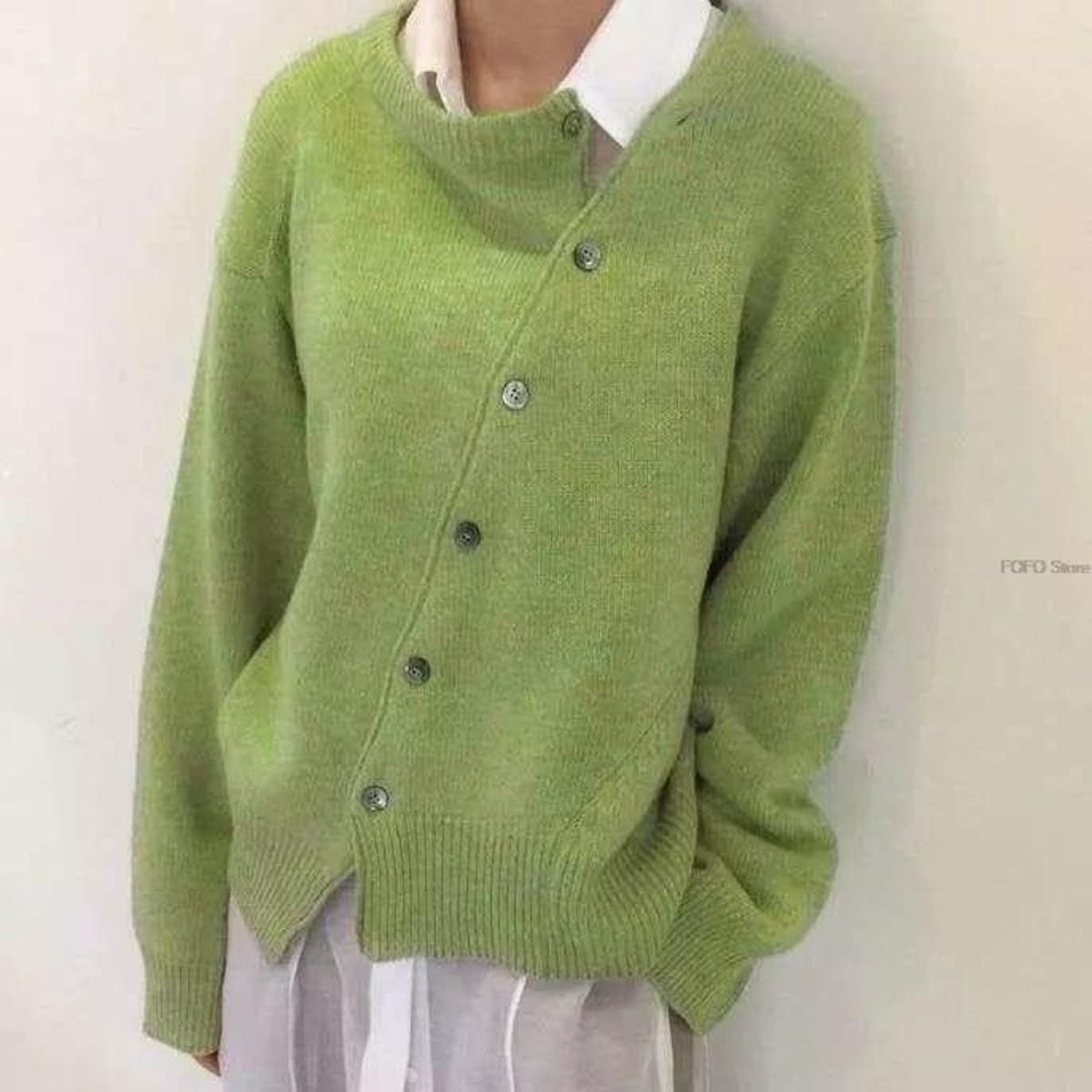 Kaschmirjacke mit Knöpfen
