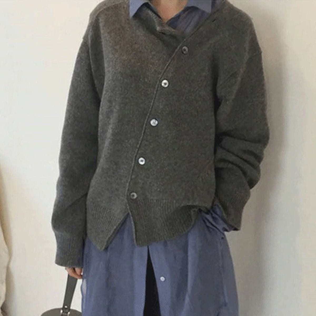 Kaschmirjacke mit Knöpfen