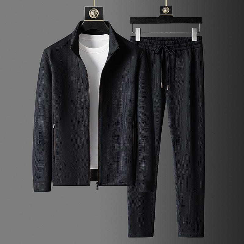 Herren Loungeanzug: Elastischer Lycra Trainingsanzug (Größen L-5XL)