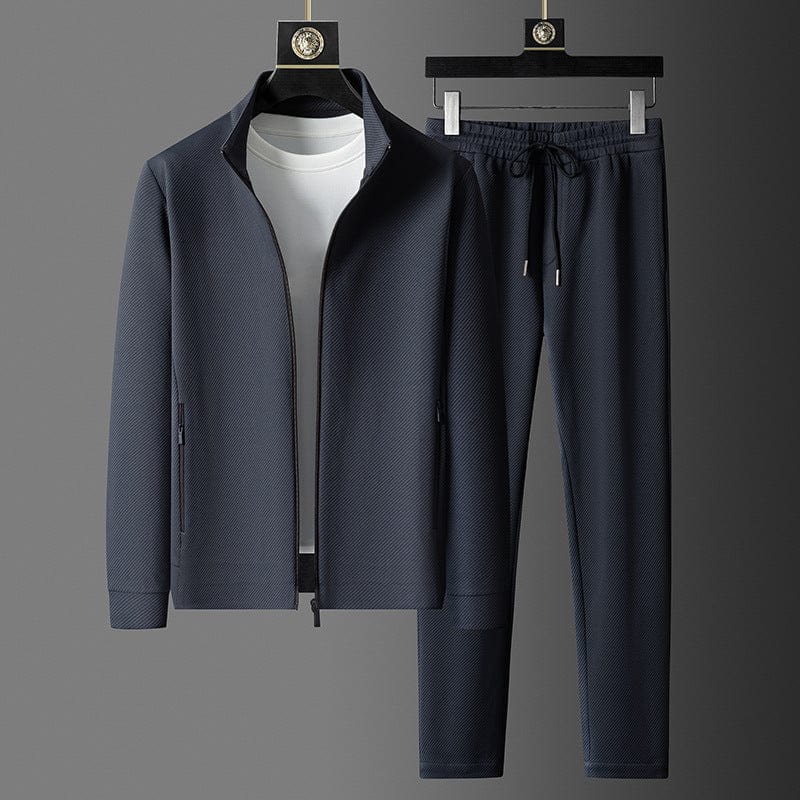 Herren Loungeanzug: Elastischer Lycra Trainingsanzug (Größen L-5XL)