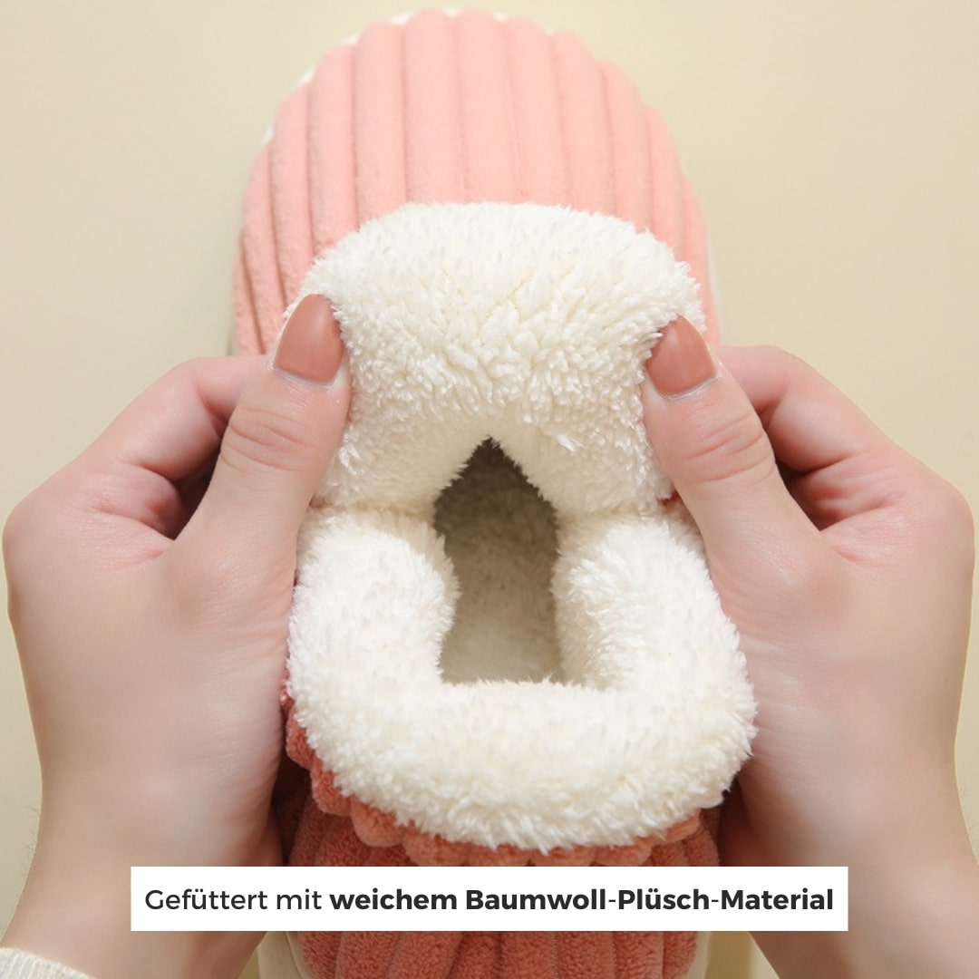 Warme Hausschuhe mit dicker Sohle