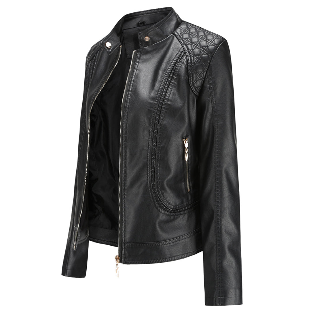 Elegante Damen Lederjacke