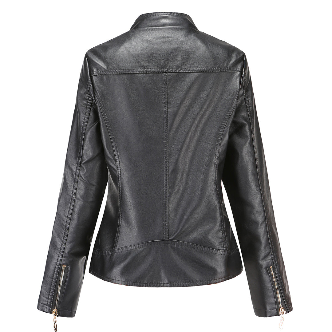 Elegante Damen Lederjacke