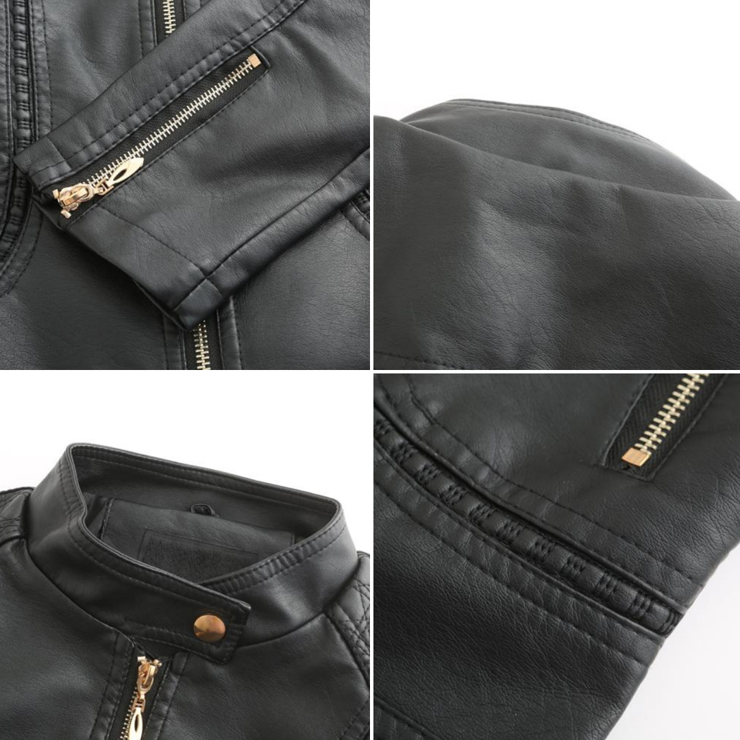 Elegante Damen Lederjacke