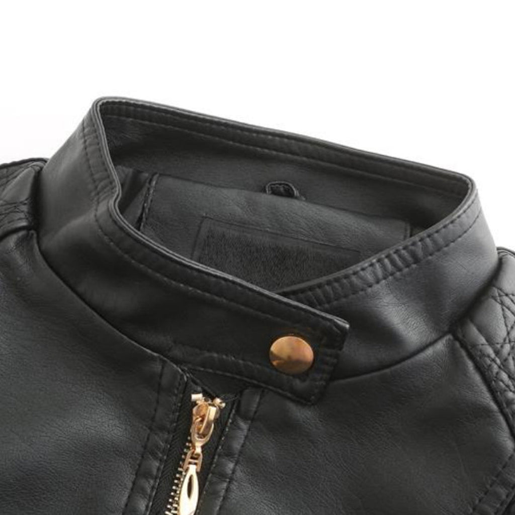 Elegante Damen Lederjacke