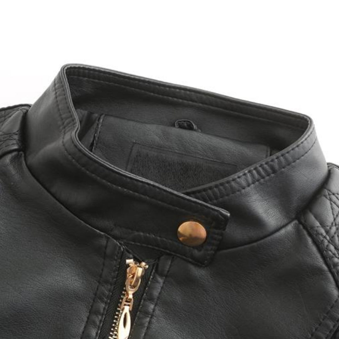 Elegante Damen Lederjacke