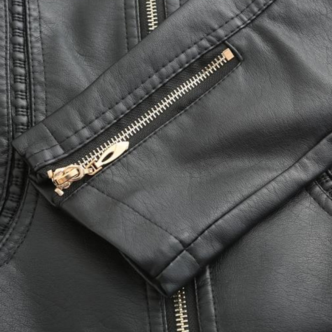 Elegante Damen Lederjacke