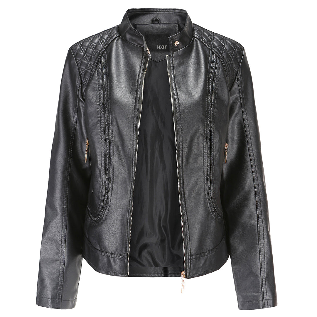 Elegante Damen Lederjacke