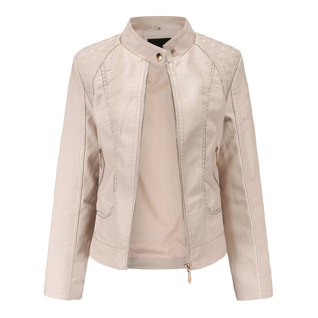 Elegante Damen Lederjacke