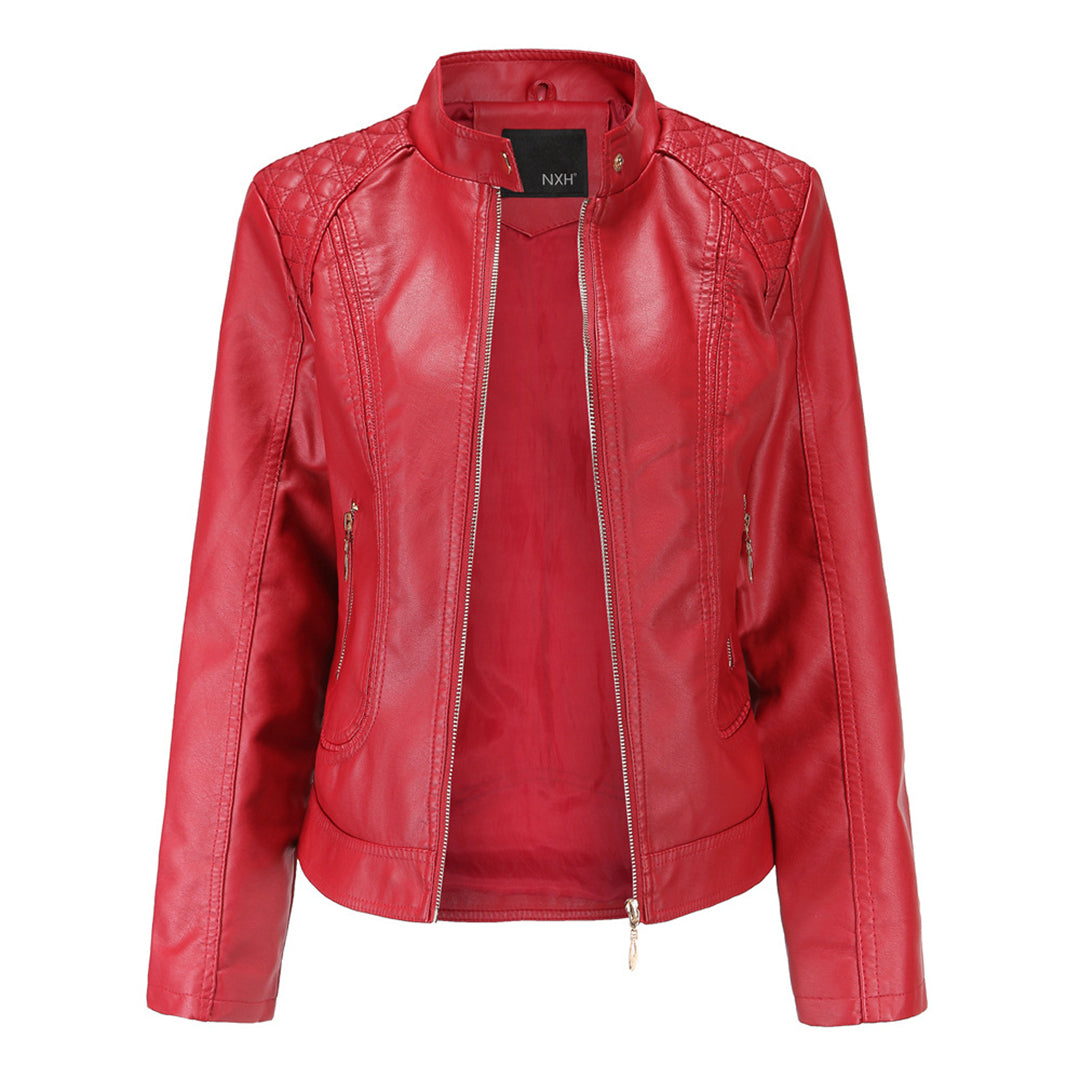 Elegante Damen Lederjacke