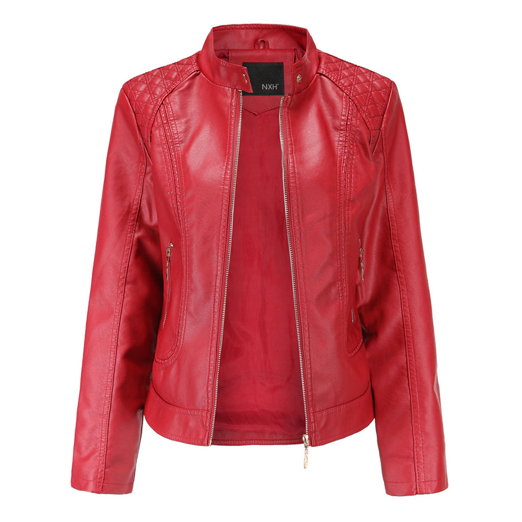 Elegante Damen Lederjacke