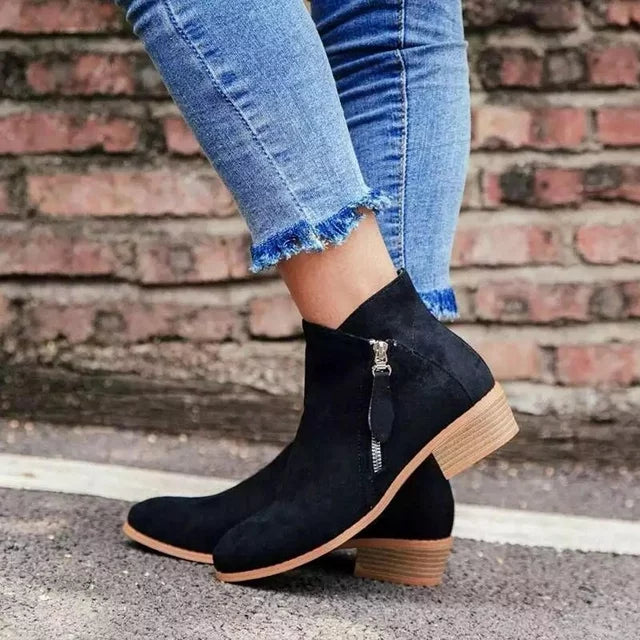 Orthopädische Damen-Lederstiefel