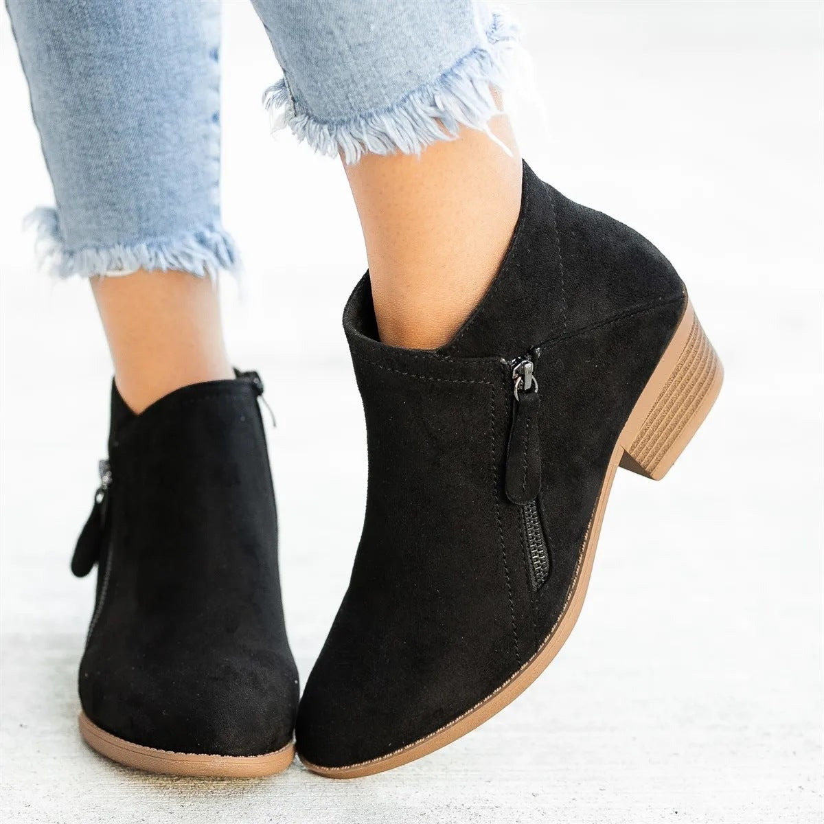 Orthopädische Damen-Lederstiefel