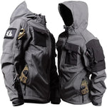 nur graue Jacke