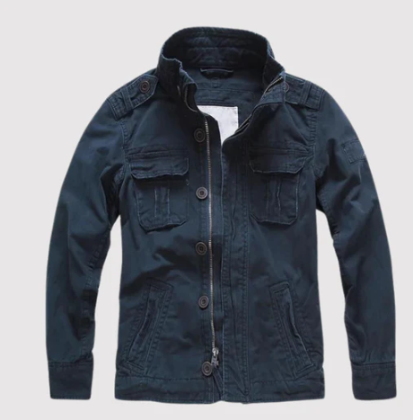 Retro Jeansjacke mit vielen Taschen