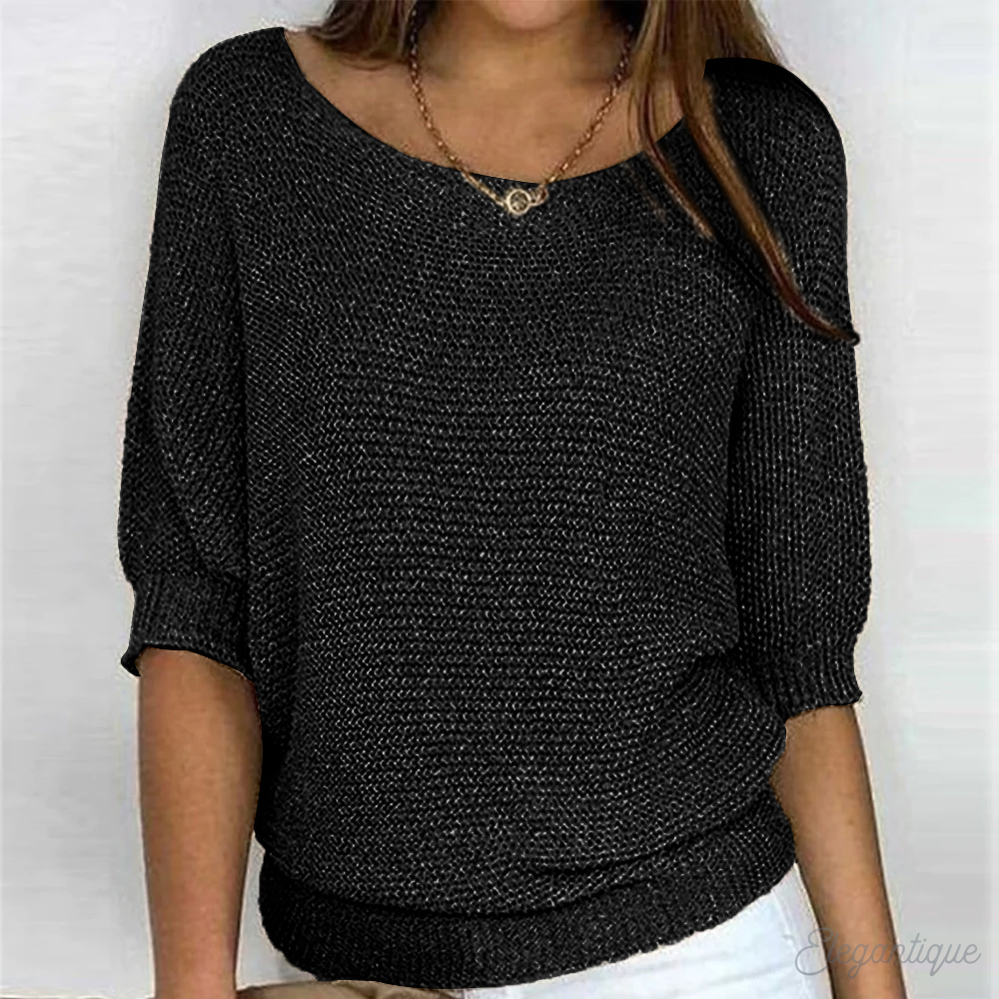 Sommerpullover Damen Langarm Luftig
