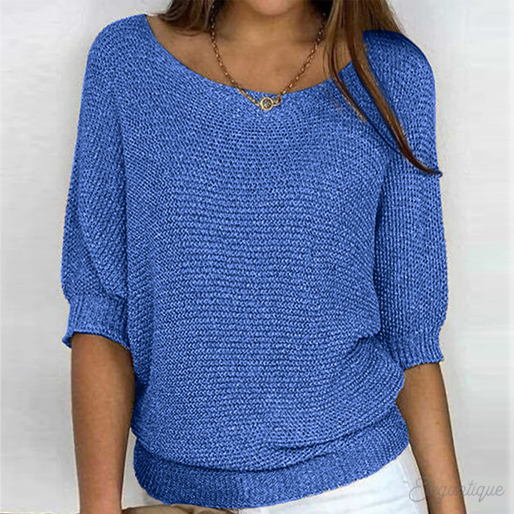 Sommerpullover Damen Langarm Luftig