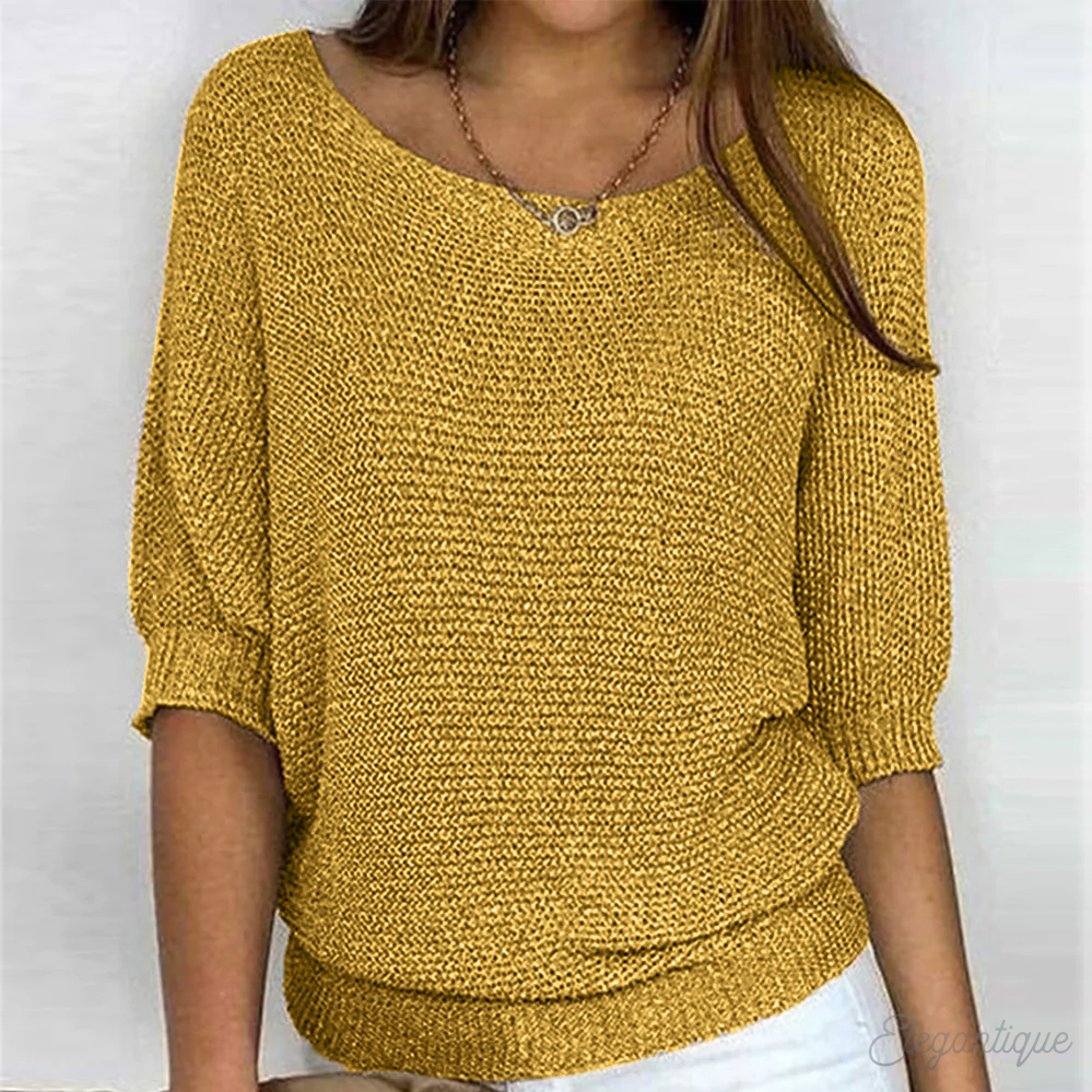 Sommerpullover Damen Langarm Luftig