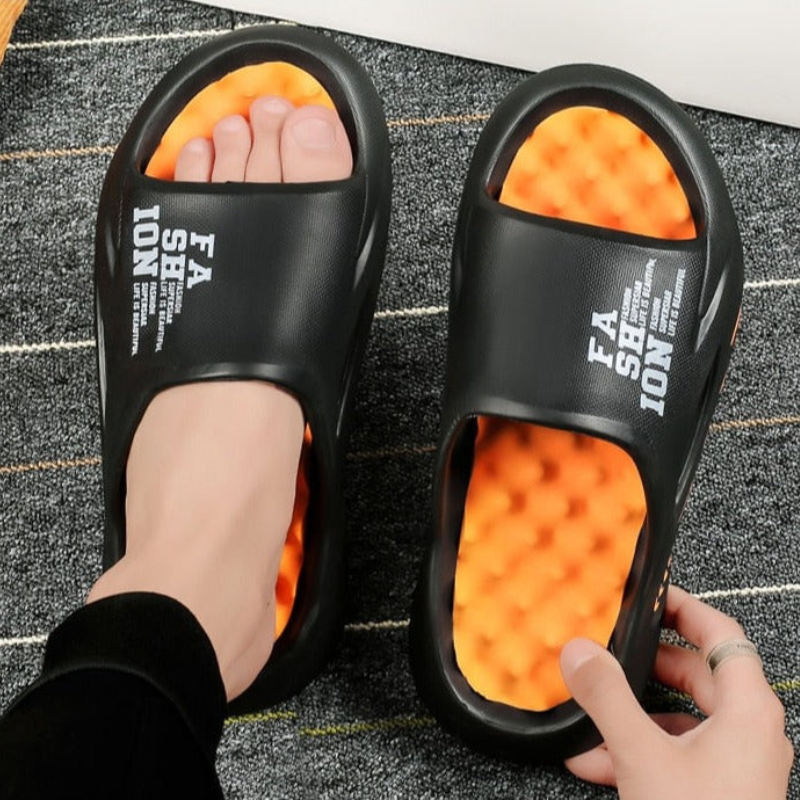 Herren Badeschuhe Orthopädisch Rutschfest Weiches Fußbett