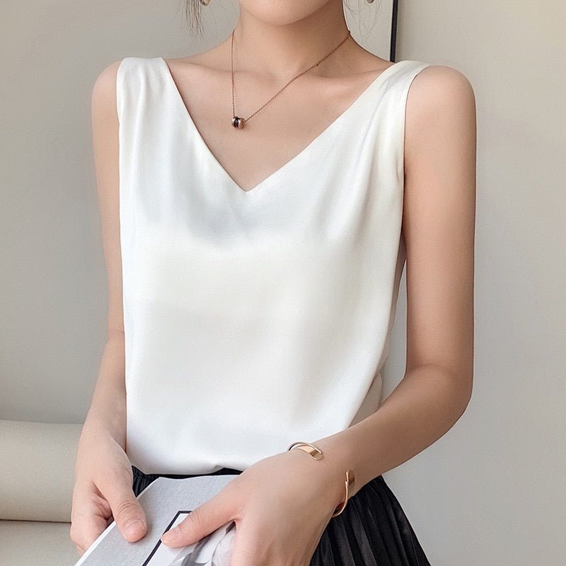 Damen Tanktop Seidig Weich Vielseitig