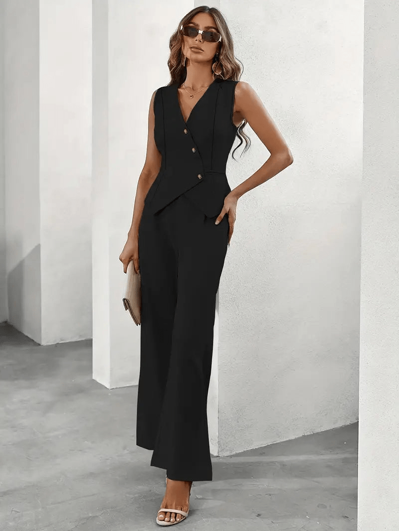 Elegantes Damen Jumpsuit Set - Vielseitig & Komfortabel