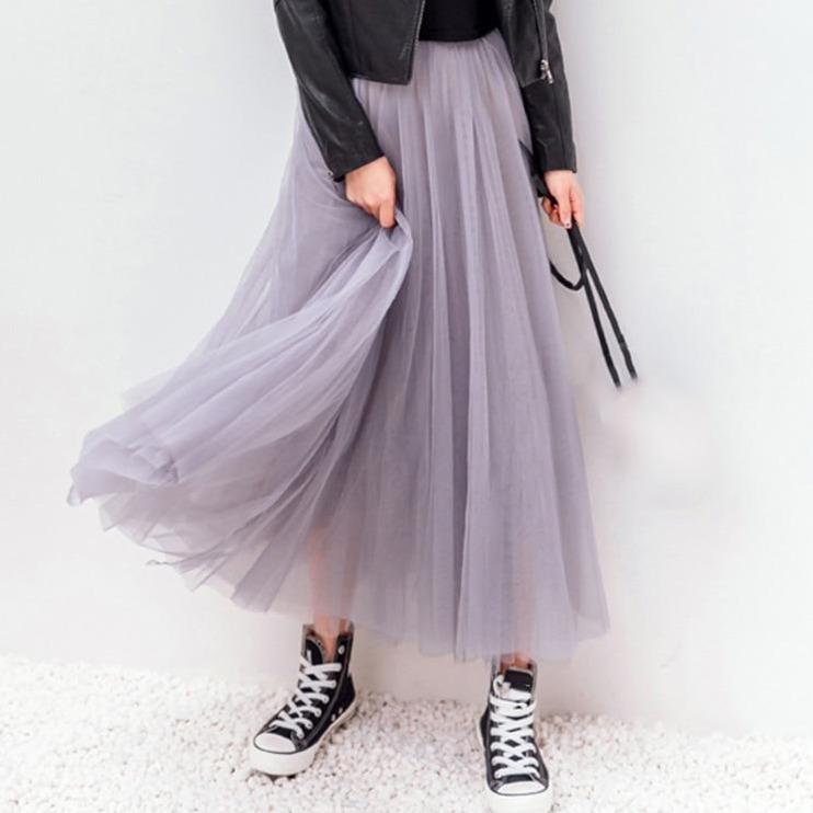 Eleganter Maxirock aus Tüll