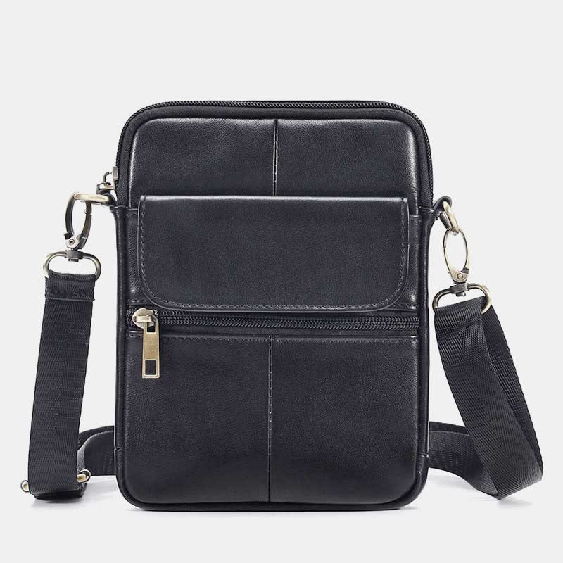 Herren Umhängetasche aus Echtleder - Klein & Elegant