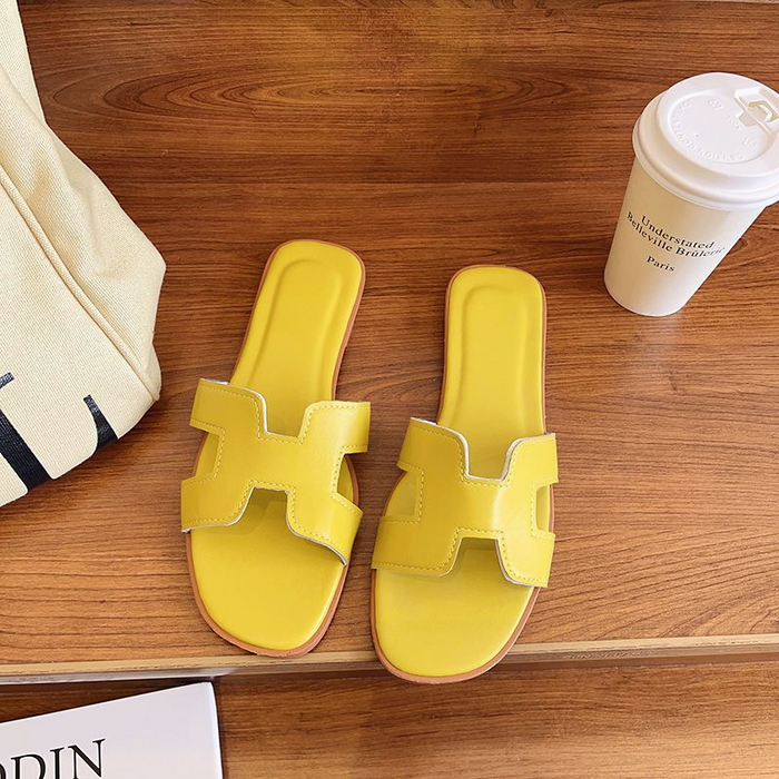 Trendige Leder-Sandalen mit H-Profil