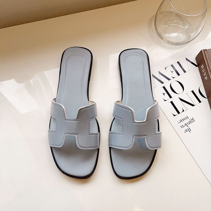 Trendige Leder-Sandalen mit H-Profil