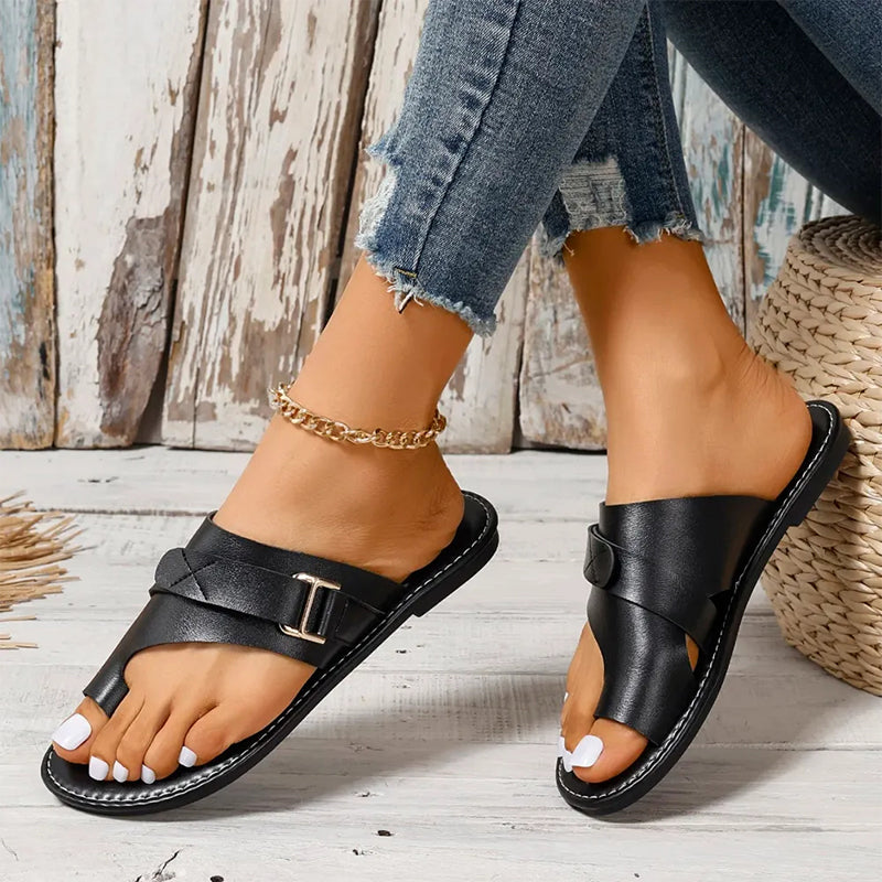 Orthopädische Ledersandalen für komfortables Gehen