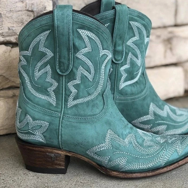 Damen Western-Cowboystiefel Braun