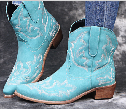 Damen Western-Cowboystiefel Braun