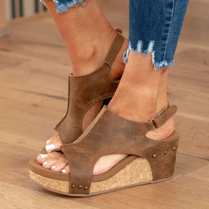 Komfortable Keilsandalen Damen - Elegantes Design & hochwertiges Kunstleder
