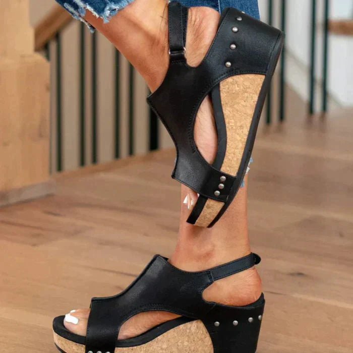 Komfortable Keilsandalen Damen - Elegantes Design & hochwertiges Kunstleder