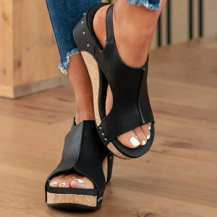 Komfortable Keilsandalen Damen - Elegantes Design & hochwertiges Kunstleder