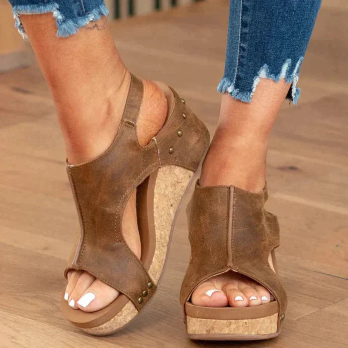 Komfortable Keilsandalen Damen - Elegantes Design & hochwertiges Kunstleder
