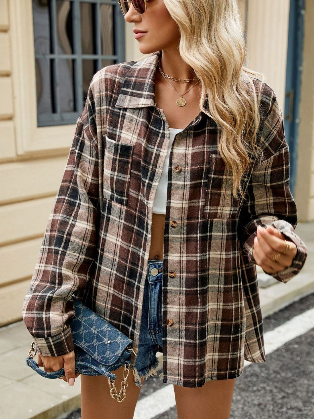 Damen Oversized Karohemd - Vielseitig & Modisch