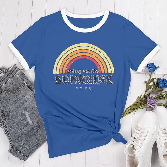 Good Vibes Shirt: Regenbogen-Design & Positive Botschaft