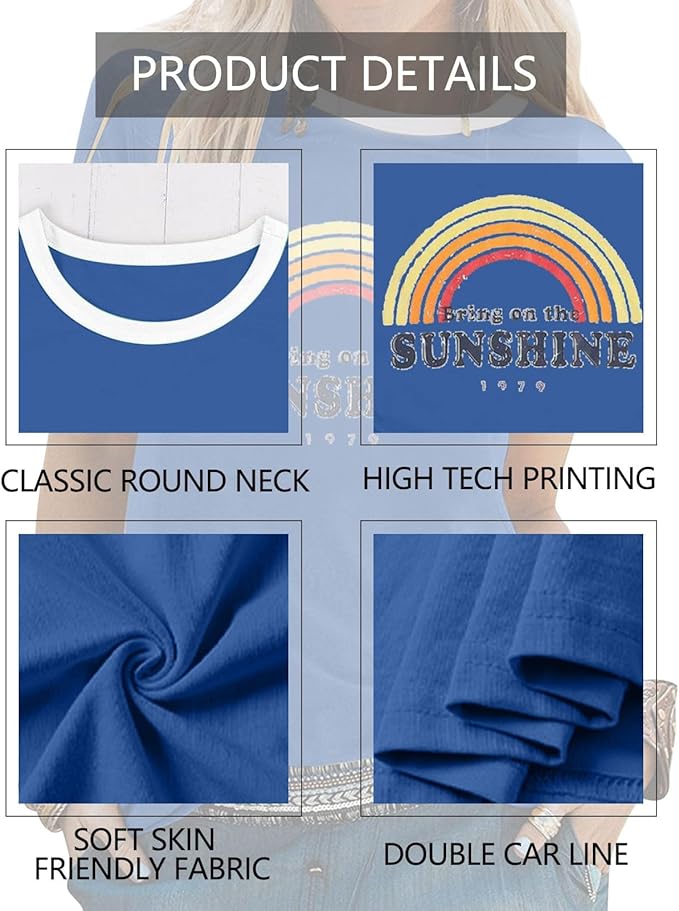 Good Vibes Shirt: Regenbogen-Design & Positive Botschaft