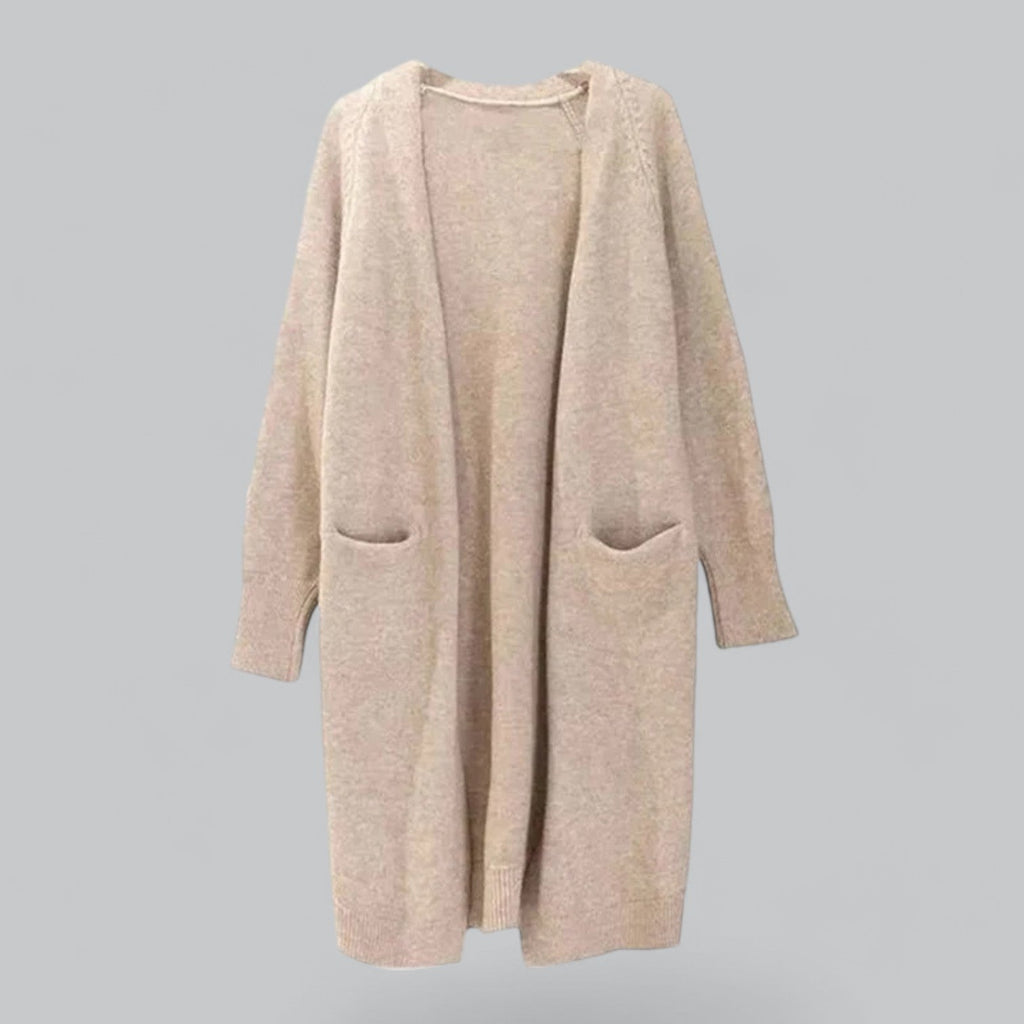Lange Cashmere Strickjacke für Damen