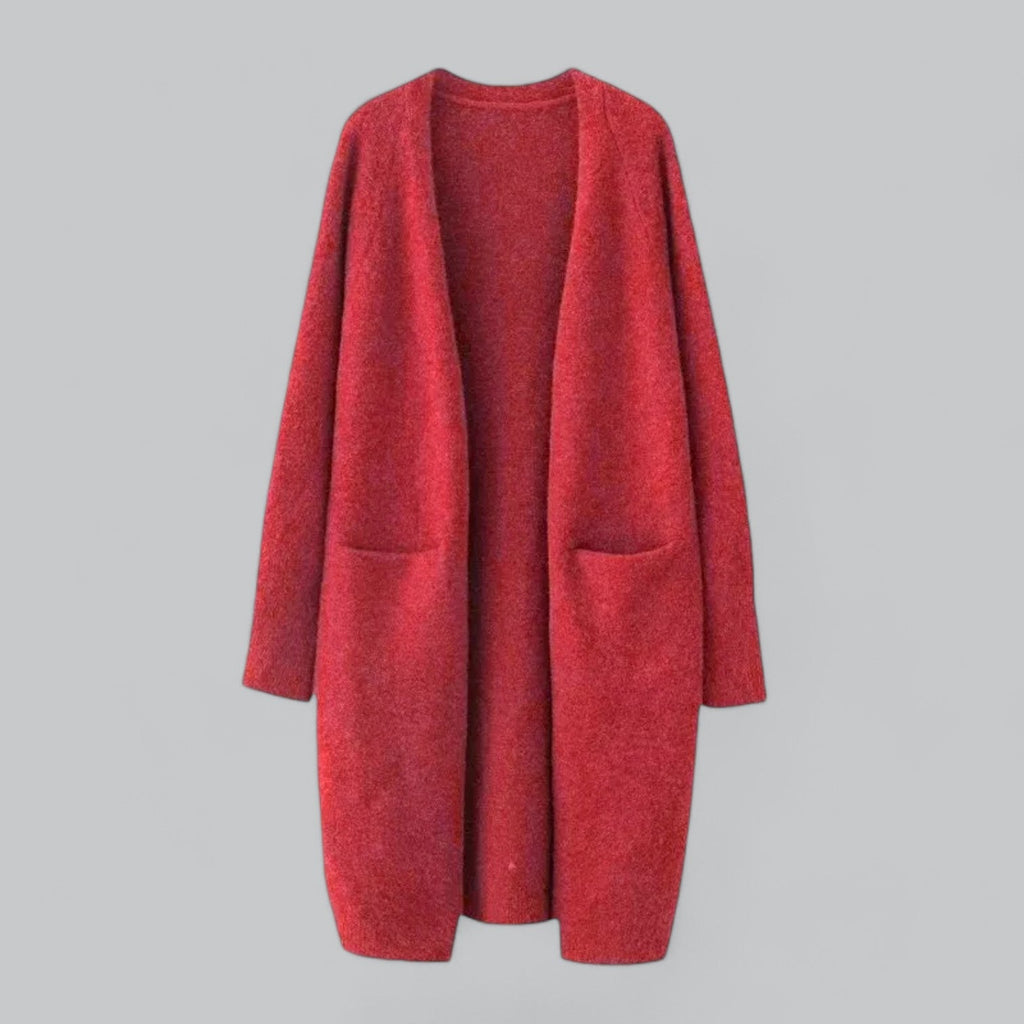 Lange Cashmere Strickjacke für Damen