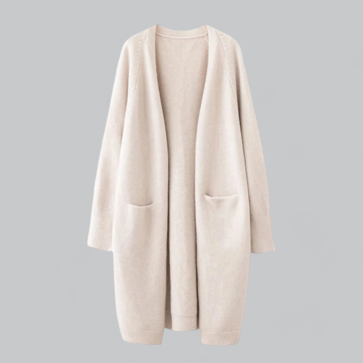Lange Cashmere Strickjacke für Damen