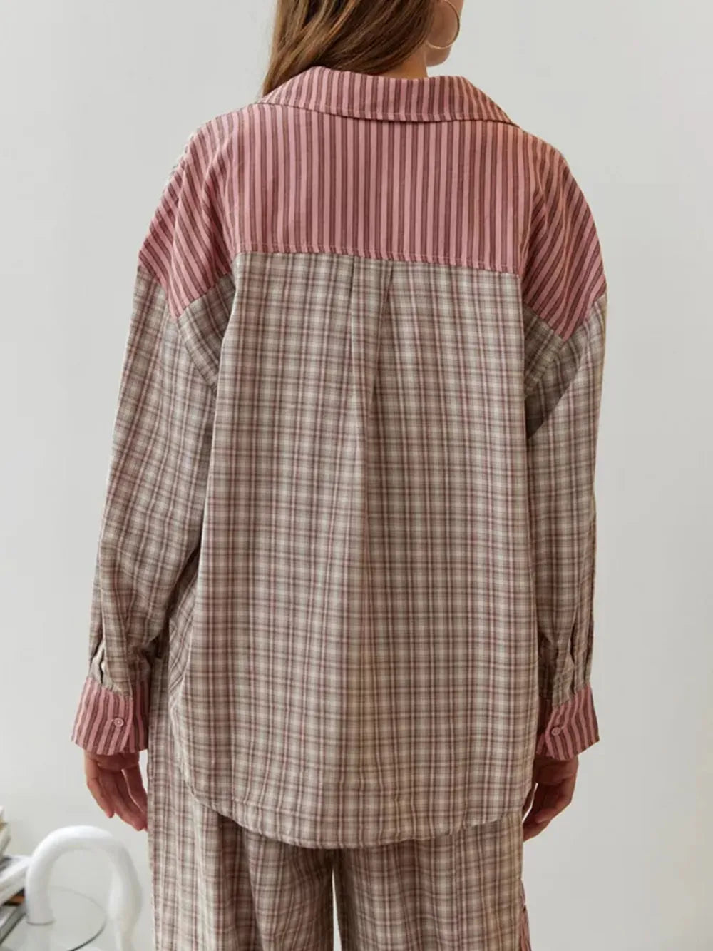 2-teiliger Damen-Pyjama-Set - Lässiger Komfort & Vintage-Stil