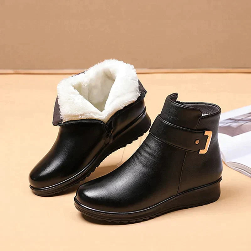 Orthopädischer Lederstiefel mit Wollfutter