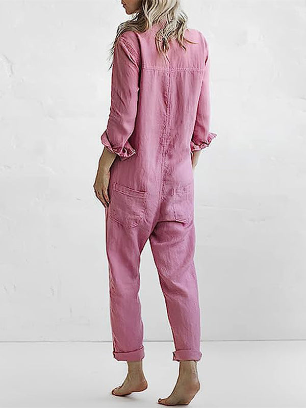 Langarm-Jumpsuit Damen