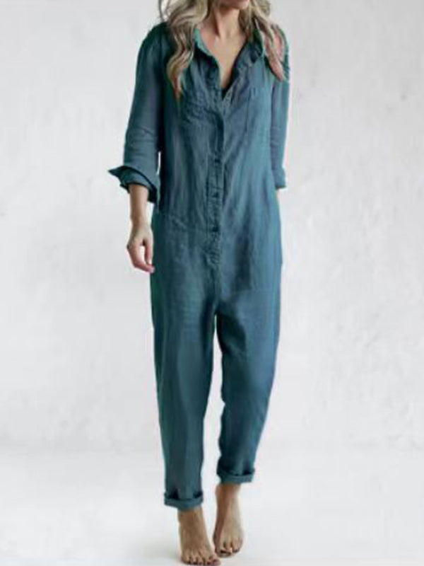 Langarm-Jumpsuit Damen